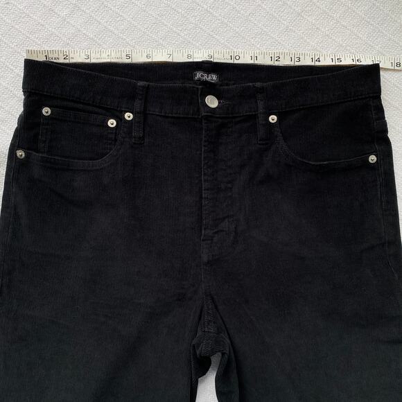NWT J. Crew Black High Rise 11.5" Straight Leg Corduroy Pant Minimalist Size 31 - Picture 13 of 15